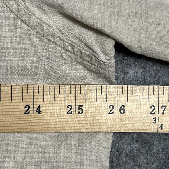 VINTAGE Panhandle Slim Polo Shirt Men's XL Beige Linen Blend Breathable Pullover - Picture 6 of 16